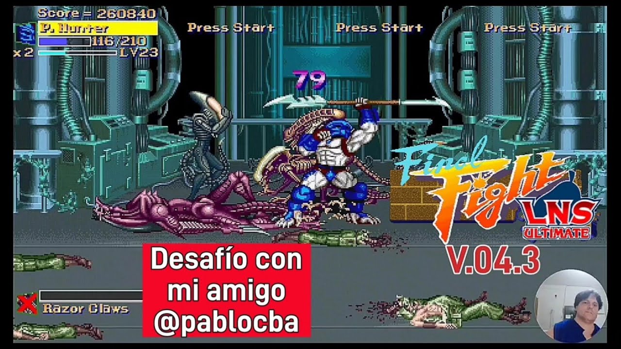 Final Fight LNS ULTIMATE V.04.3/ Capcom All Stars(Special Mode,Hard). Desafío con mi amigo @pablocba
