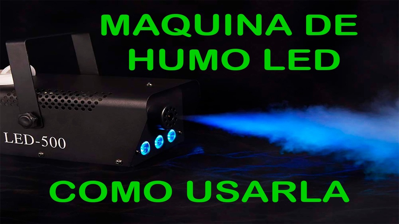 Así funciona la Máquina de Humo LED  💨 | Luces, Humo y Control Total