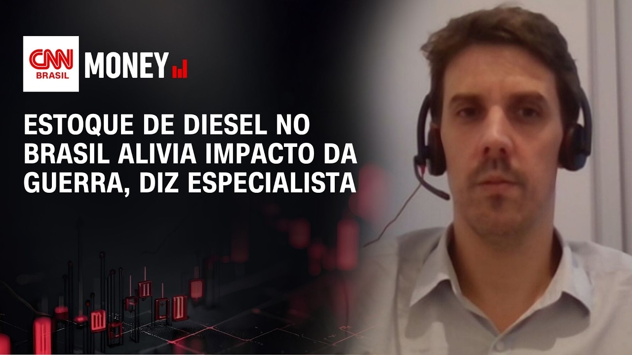 Estoque de diesel no Brasil alivia impacto da guerra, diz especialista | FECHAMENTO DE MERCADO