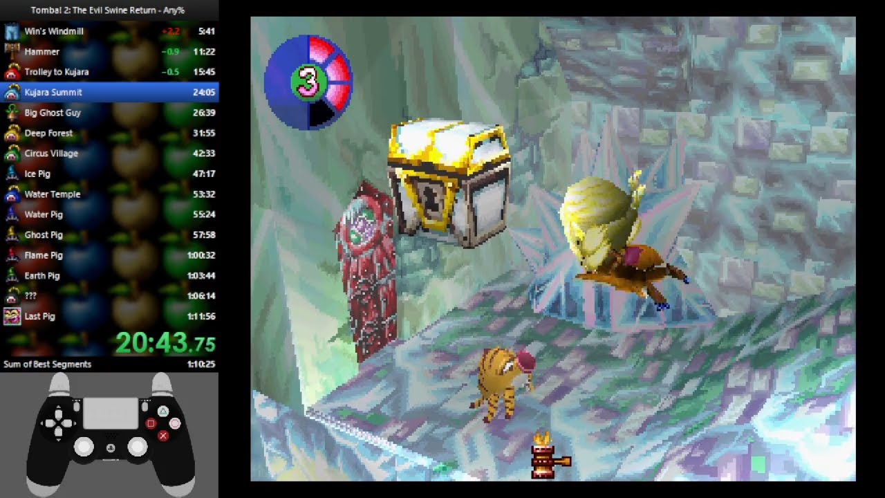 [OBSOLETE] Tomba! 2 Any% Speedrun in 1:11:40