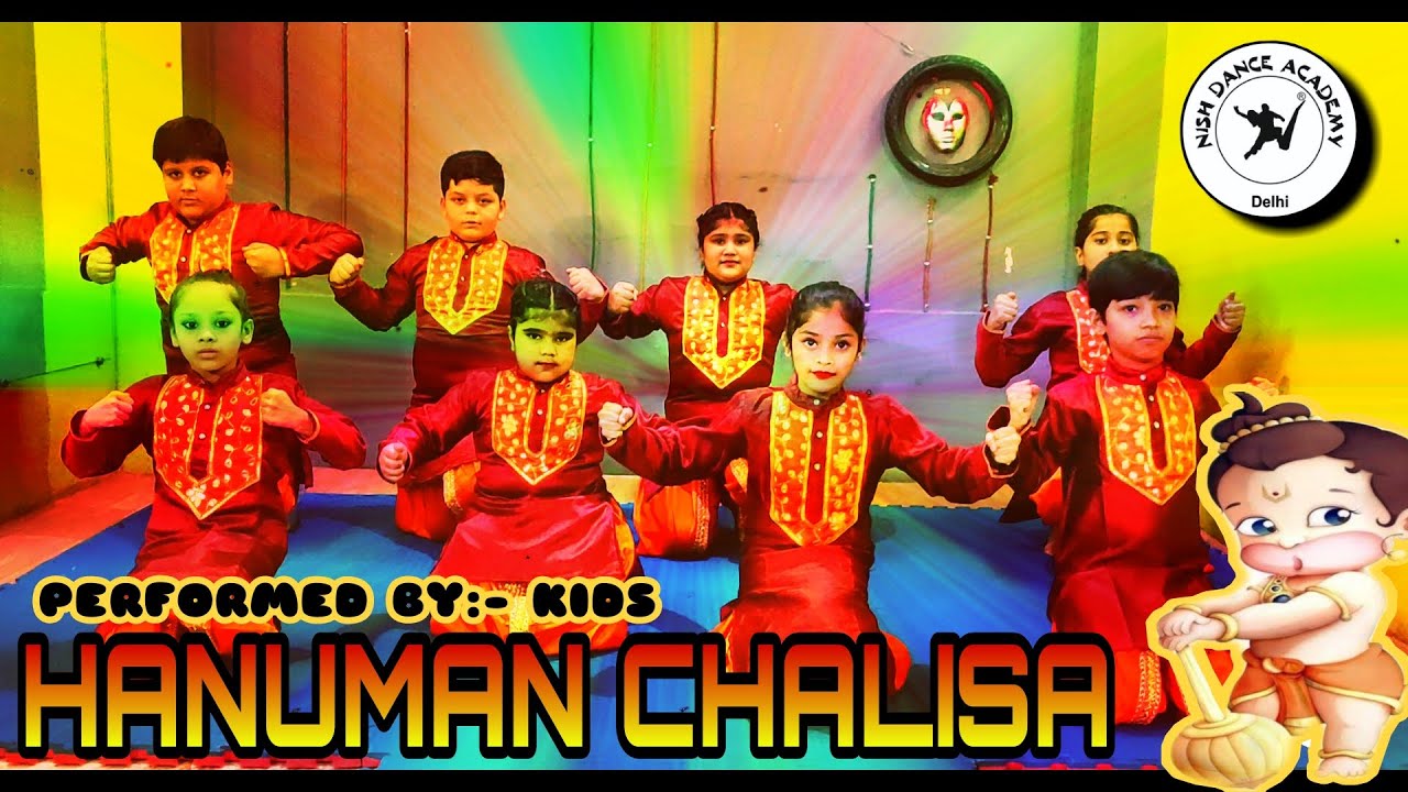 HANUMAN CHALISA  | DANCE COVER | EASY STEPS | NISH DANCE ACADEMY | KIDS DANCE | VIVEK RAJPUT