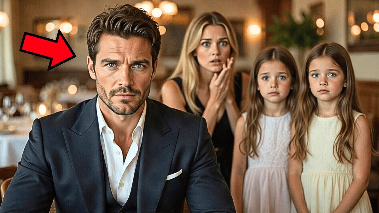 Milioner prezes jadł z narzeczoną gdy 2 dziewczynki podeszły i powiedziały „Jesteś naszym tatą