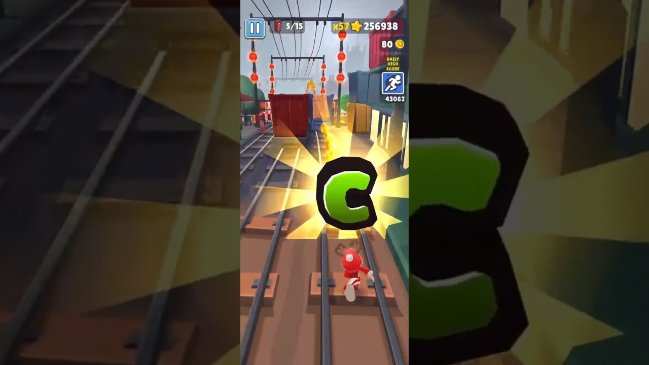 Collect COINS Letters in Subway surfers #subwaysurfers #wordhunt #shorts
