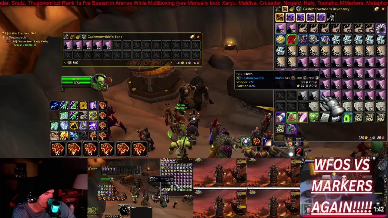 MANUALLY MULTIBOXING 5 ELEMENTAL SHAMANS! |TBC