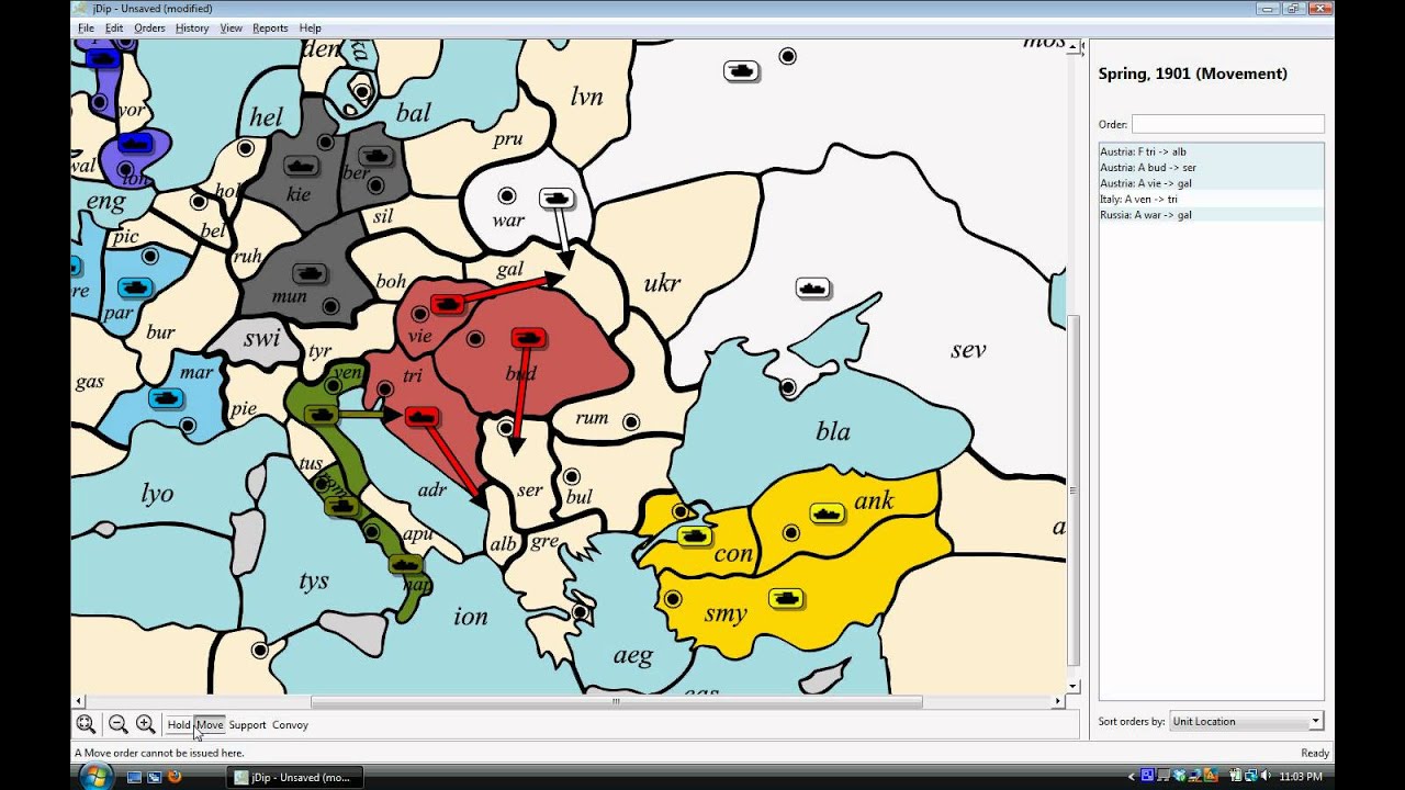 Diplomacy - Basics of Austrian Opening Strategy