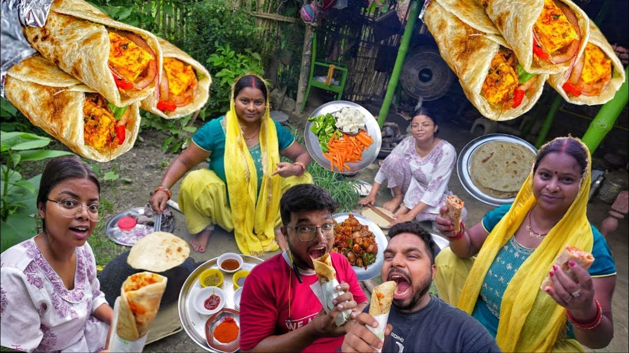 मेरी ननद के आने पर मैंने ऐसे पनीर रोल बनाया तो सब ने तारीफ की | Paneer Roll/LacchaPaneer Roll
