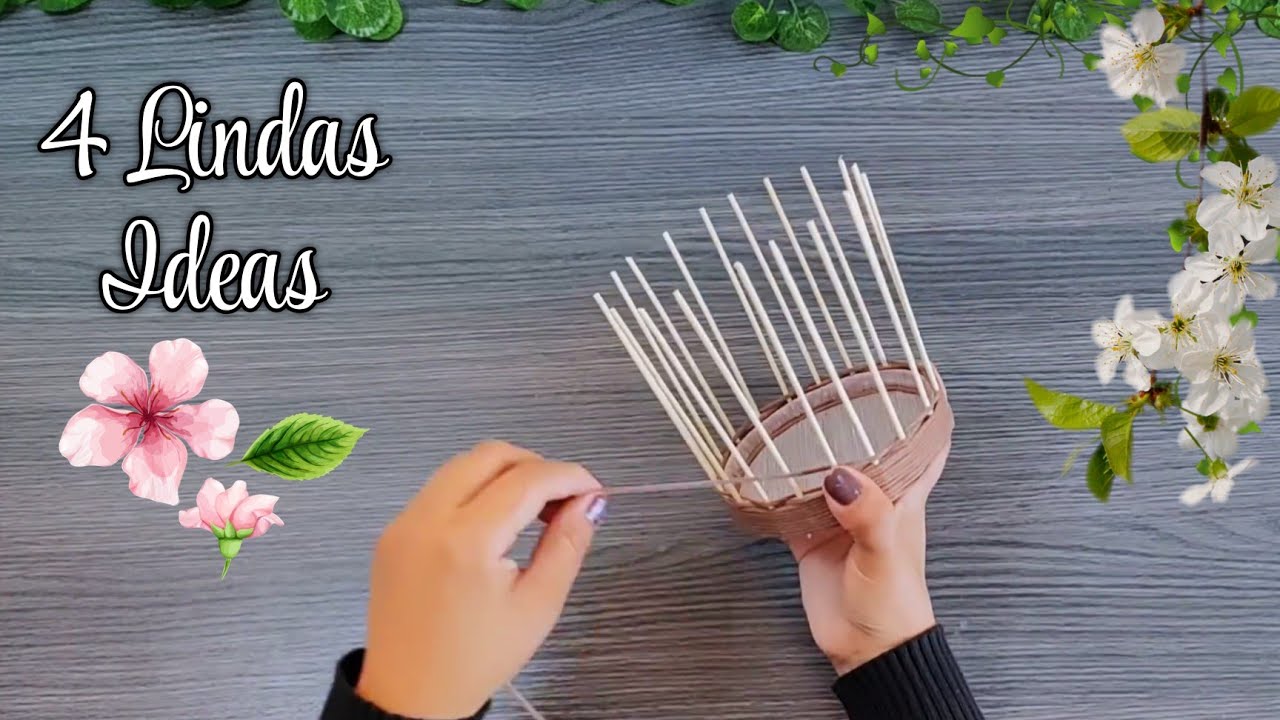 4 Adornos Hermosos que debes hacer!! 😃 Manualidades fáciles!! DIY Home decor 