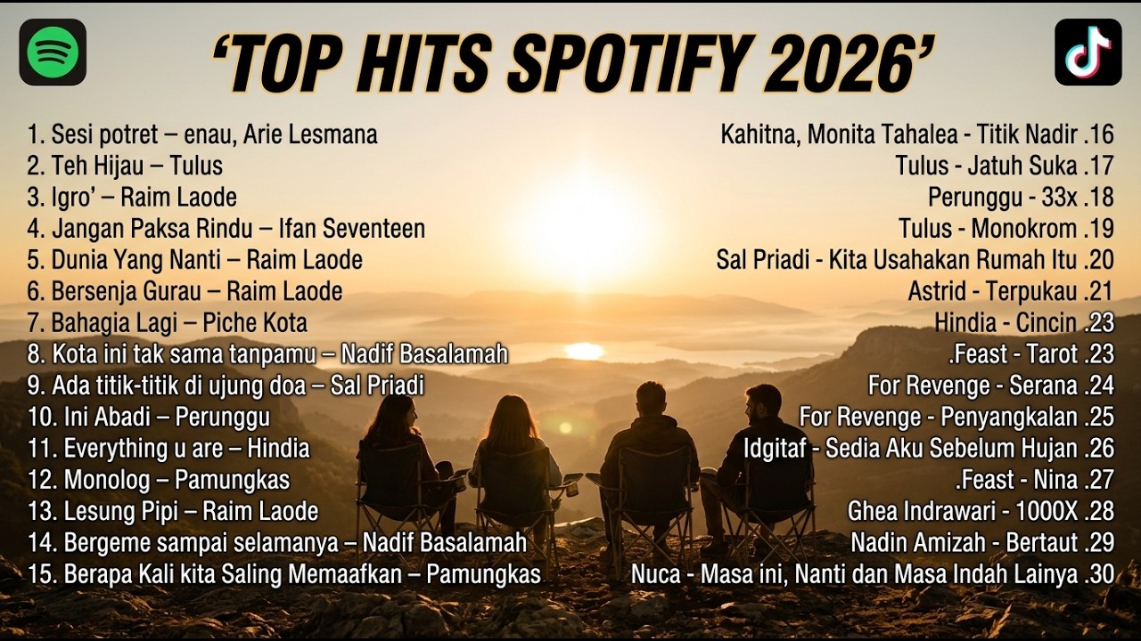 WELCOME TOP SPOTIFY 2026 🎶 Best Spotify Hits 2026 | Lagu Viral TikTok Terbaru untukmu
