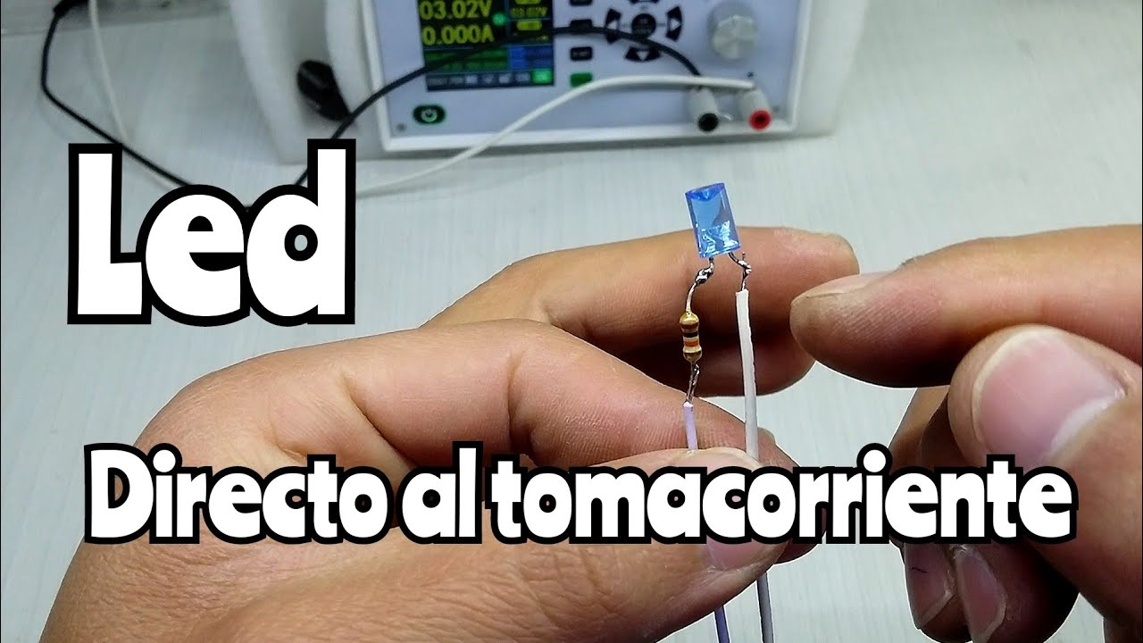 como conectar un led a 120v (led piloto)