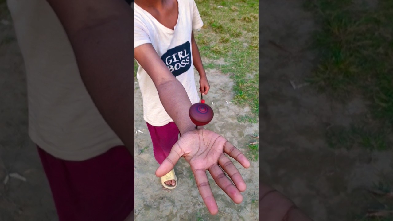 How to spin spinning top in hand | BENJIR VLOG