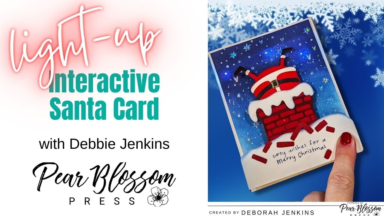 Эта открытка Санты ДВИЖЕТСЯ и СВЕТИТСЯ! 🎅✨ Интерактивный урок по созданию рождественской открытки