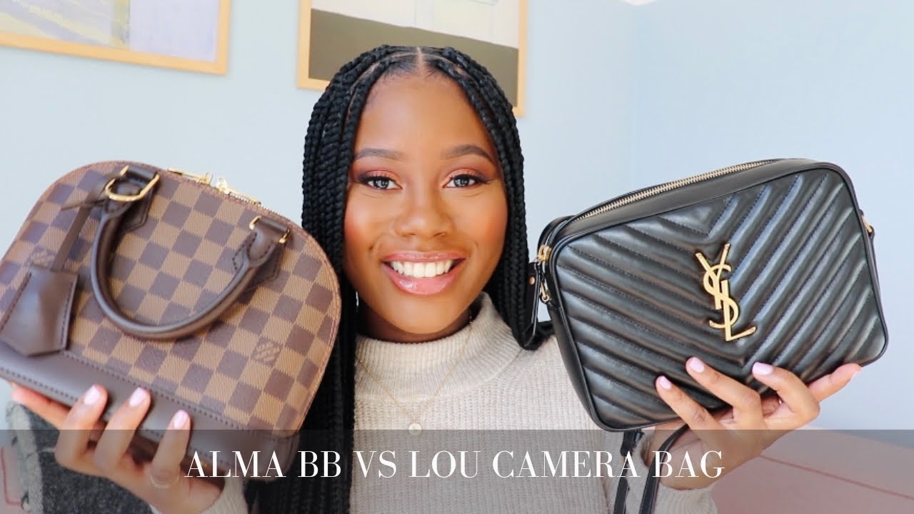 LOUIS VUITTON ALMA BB VS SAINT LAURENT LOU CAMERA BAG | COMPARISON|  LUXURY HANDBAGS 2022