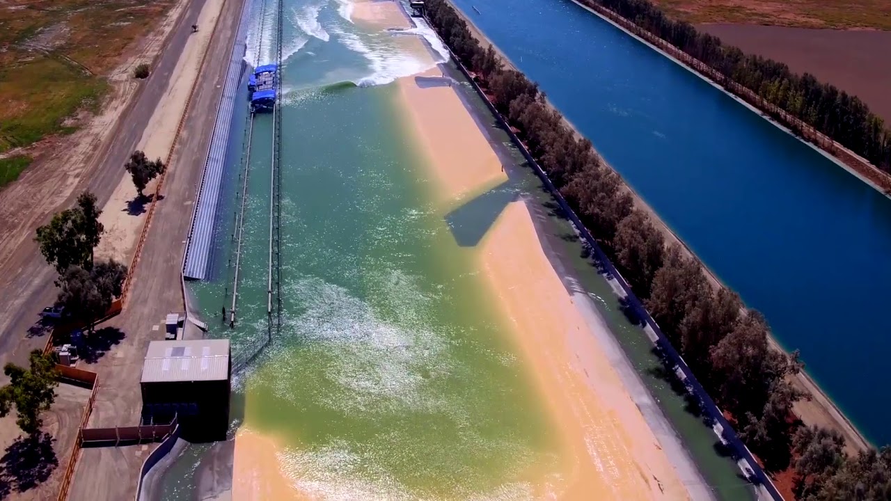 Kelly Slater's Wave Pool - Drone View