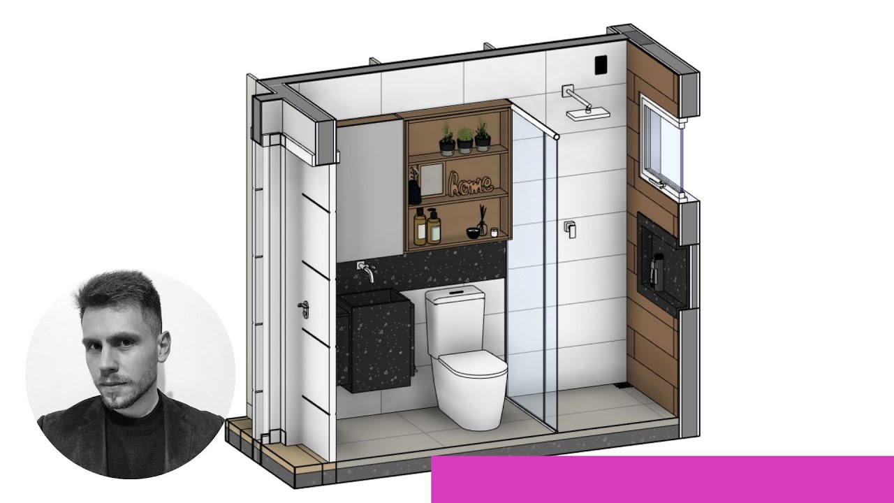 👉 Como criar um NICHO no BANHEIRO - Revit