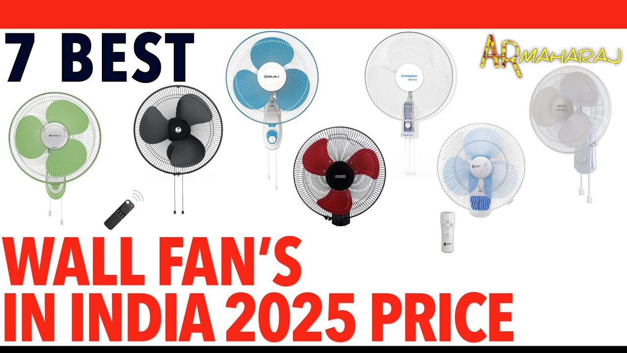 ✅ Top 7 Best Wall Fans in India 2025 | ✨ Wall Mount Fan Price | atomberg, Havells, USHA, Crompton