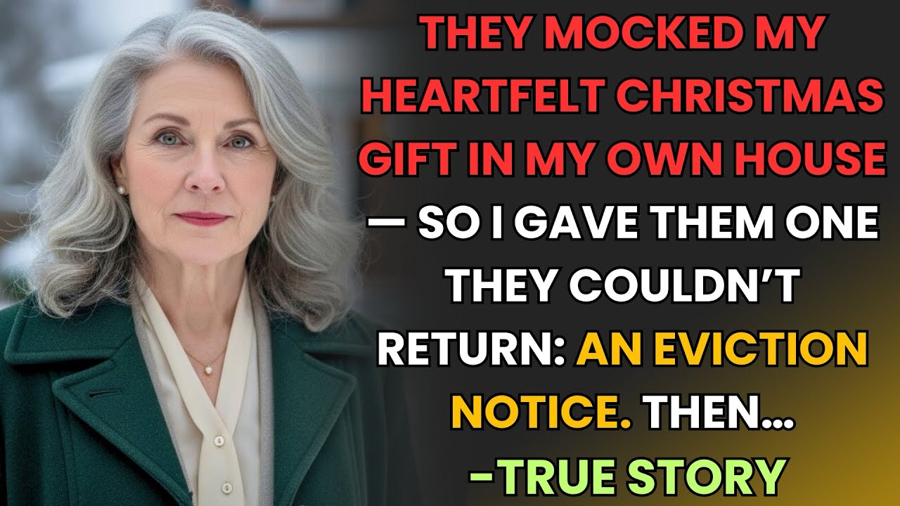 HER TRUE STORY FROM OHIO 👵💔 They Mocked Her Christmas Gift. She Handed Them an Eviction Notice And.