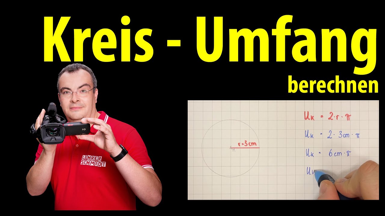 Kreis - Umfang berechnen - einfach erklärt | Lehrerschmidt