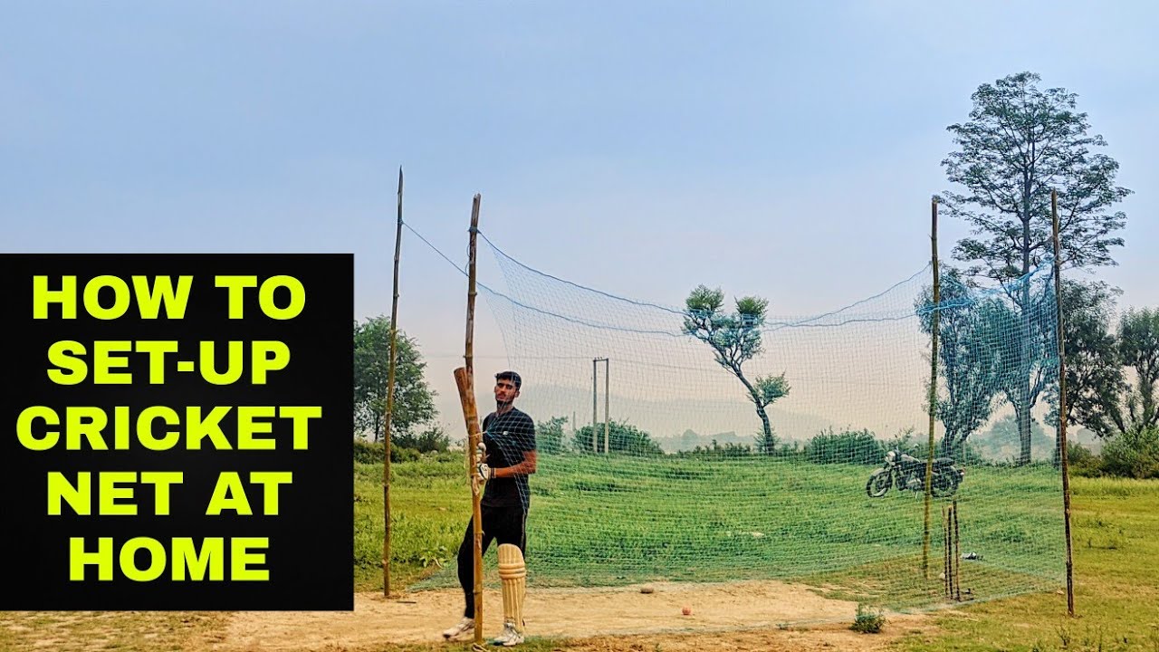 How To Set Up Cricket Net At Home || Cricket Net Setup At Home || Cricket Net Practice