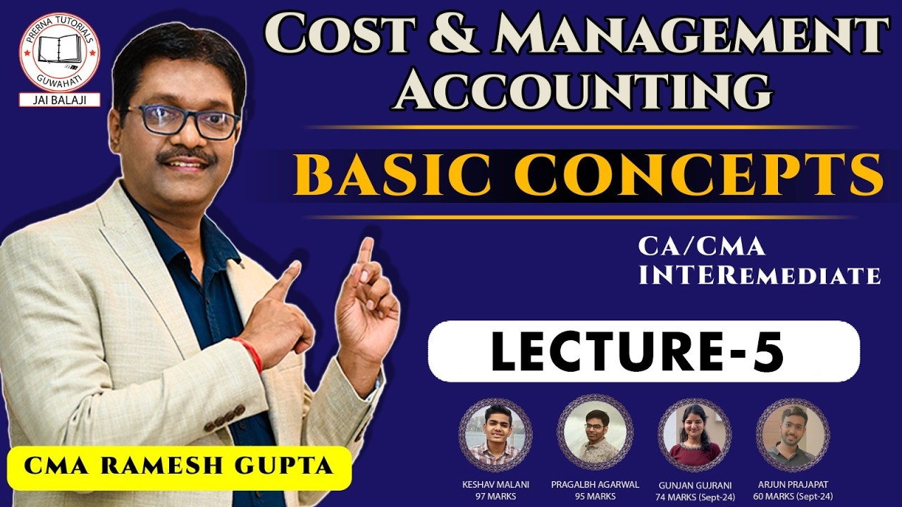 L 5 BASICS II COST & MANAGEMENT ACCOUNTING II CA/CMA INTER SEPT/DEC-26/JAN-27 II RAMESH GUPTA