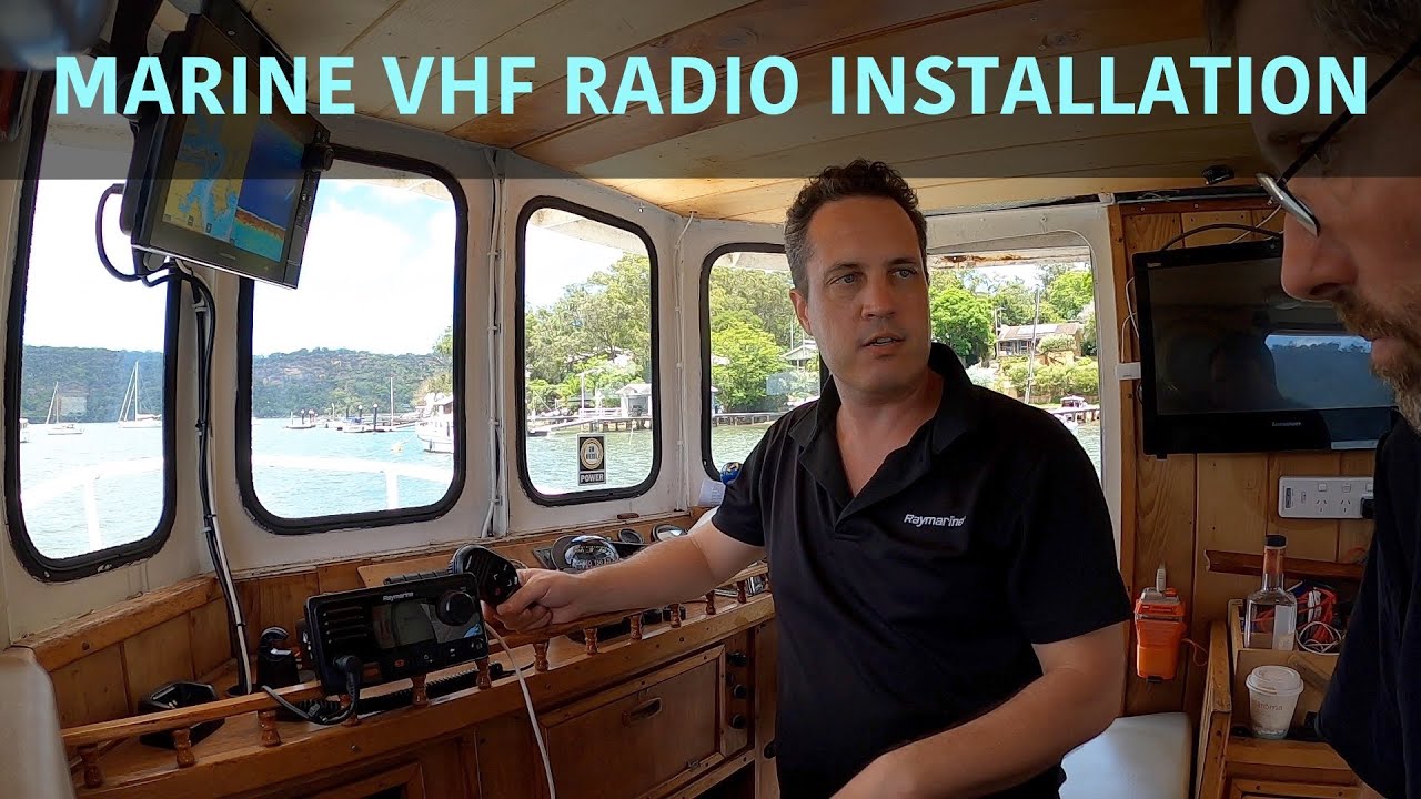 Marine VHF radio installation and antenna tuning