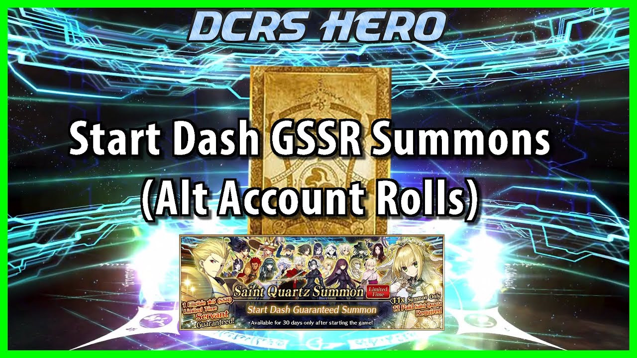 Start Dash GSSR Summon (Guarantee 5* Servant) [FGO]