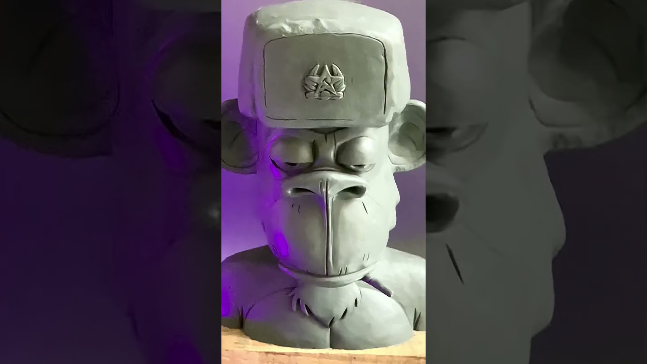 🦍#BAYC #MAYC #boredapeyachtclub#nftsculpture #nftartworks #nftcollector💶