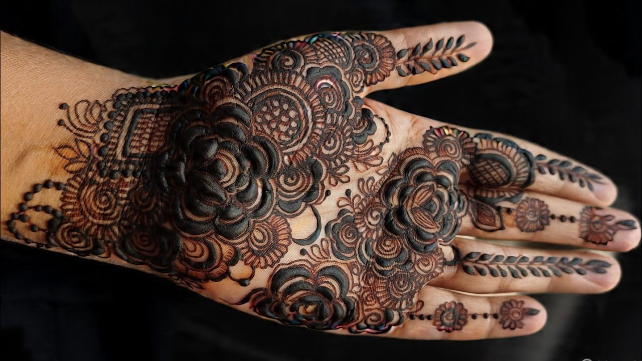 Elegant Floral Arabic Mehndi Design | Easy & Clean Hand Mehndi for Girls