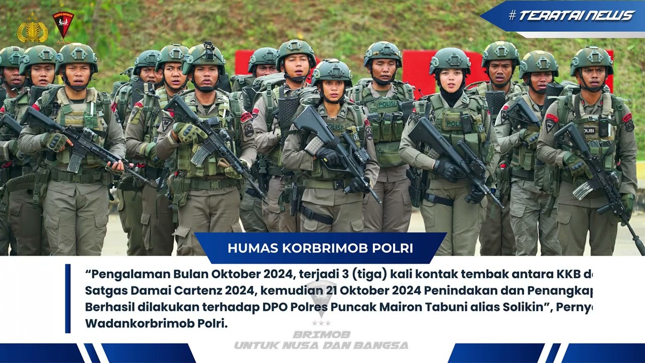 Asah Naluri Petarung! Wadankorbrimob Polri Pimpin Upacara Latpraops Damai Cartenz 2024