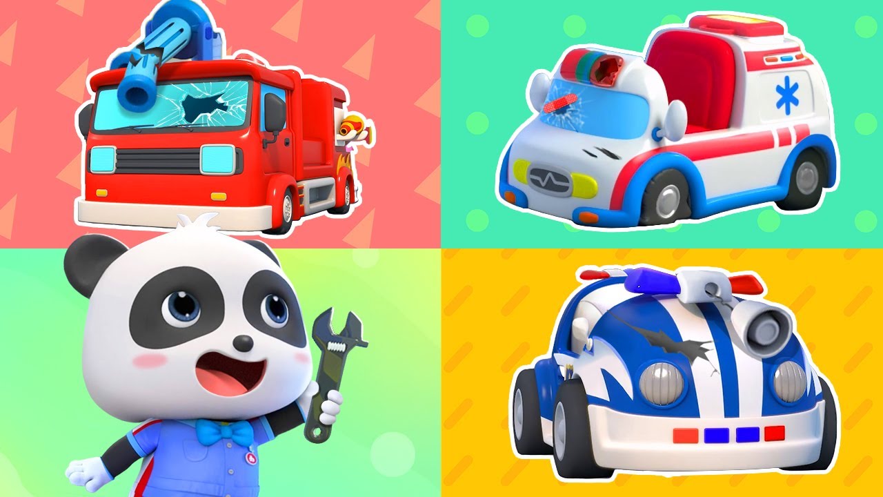 【新】修理玩具車的機器人 +更多 | 奇妙汽修師 | 熱門TOP | 車車兒歌 | 交通工具 | 童謠 | Kids Song | BabyBus | 寶寶巴士