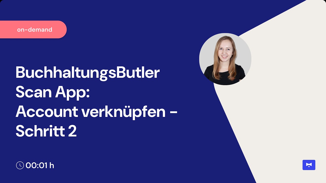 BuchhaltungsButler Scan App: Account verknüpfen | Schritt 2