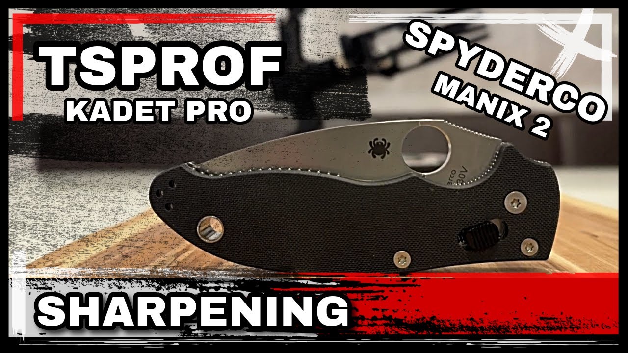 Заточка ножей Spyderco Manix 2 - TSProf Kadet Pro
