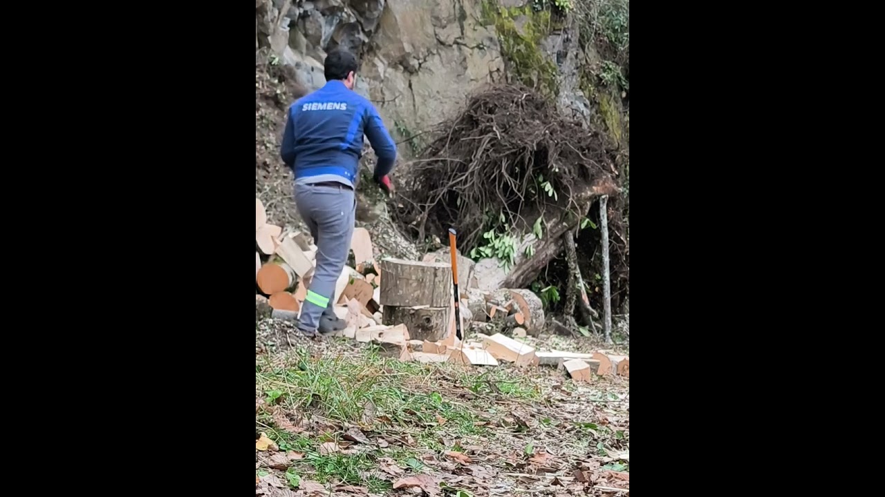 YENİ ALDIĞIM FİSKARS PRO İSOCORE XXL BALTAMI DENİYORUM. TAM BİR YARMA CANAVARI !!!