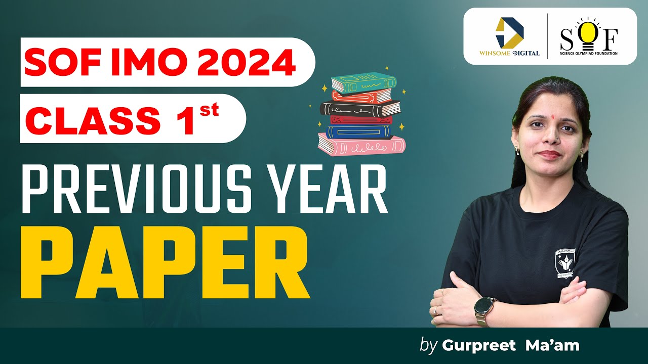 IMO Class 1  Previous Year Paper 2024 | Class 1 Maths Olympiad Previous Year Paper 2024
