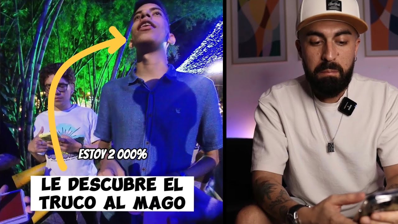 Le descubre el truco de magia al mago 😮