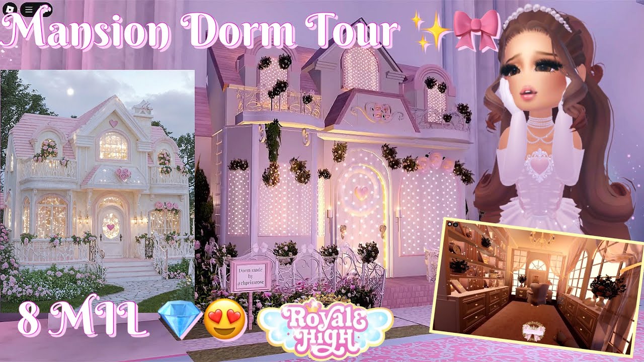 8 MILLION DIAMOND DORM TOUR 😍💎✨| ROYALE HIGH 💖