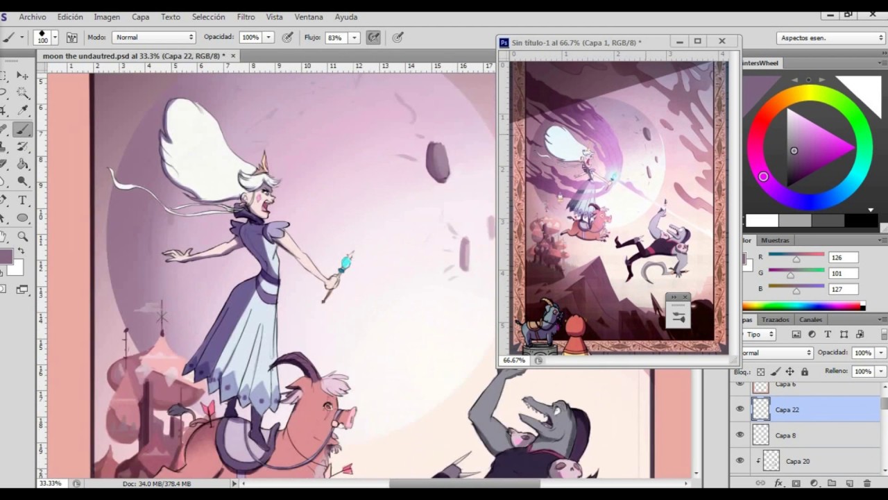 Speedpaint- Star Vs The Forces Of Evil -Queen Moon tapestry