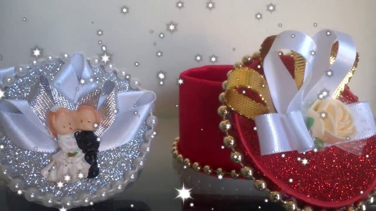 Lembrancinha de Casamento / E V A e Garrafa Pet! (pet bottle crafts)