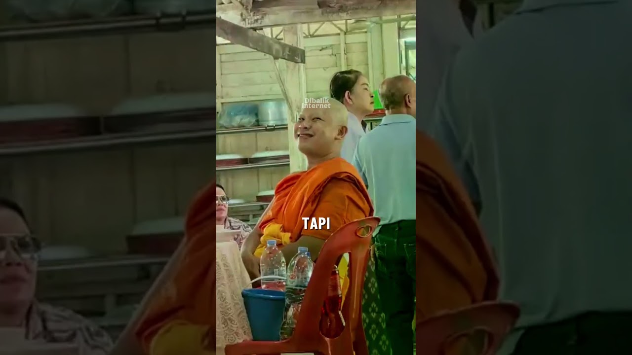 Biksu Ini Digoda Temannya, Reaksinya Bikin Ngakak