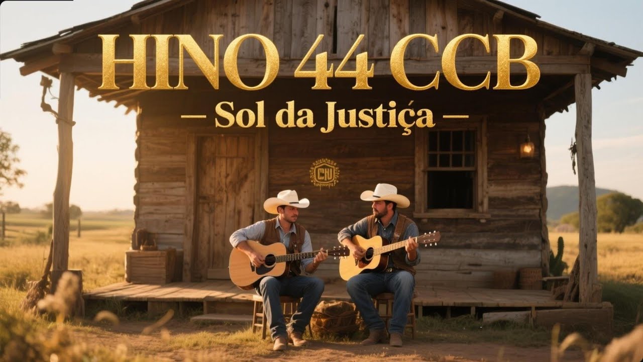 HINO 44 CCB   Sol da Justiça   HINÁRIO 5 COM LETRAS