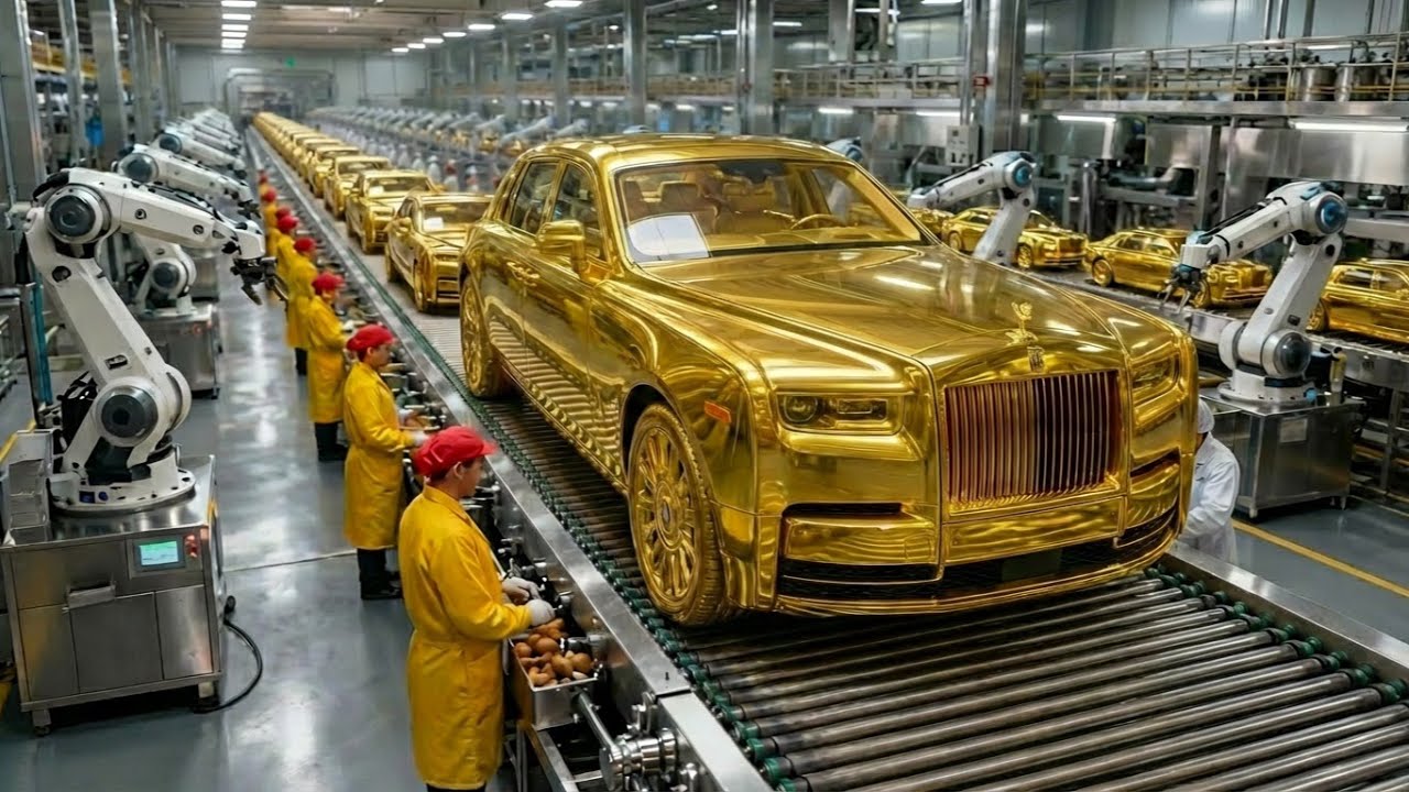 Inside a Solid Gold Luxury Car Manufacturing Facility | Rolls-Royce Phantom Solid Gold