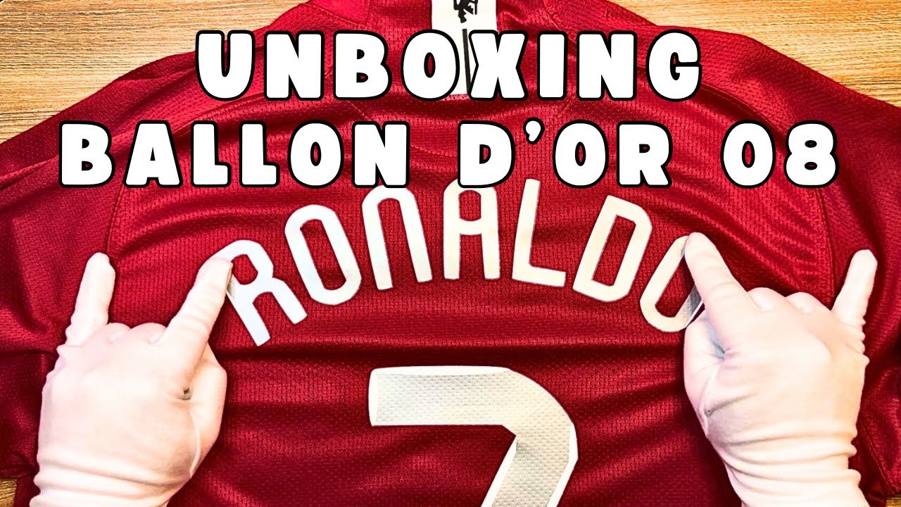 ASMR | Unboxing the Legendary 2007/08 Man United Home Jersey | Cristiano Ronaldo Ballon d’Or 🏆⚽🔴