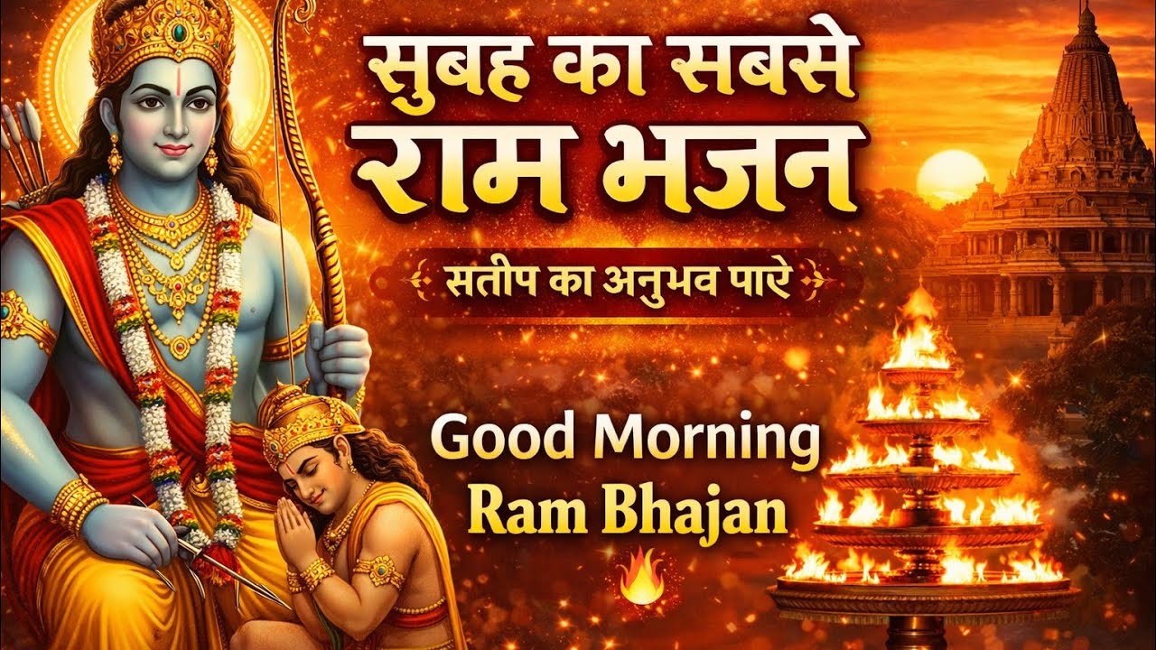 सुबह का सुंदर राम भजन सुनें प्रभु श्री राम का आशीर्वाद पाएं। #RamBhajan #JaiShreeRam #MorningBhajan