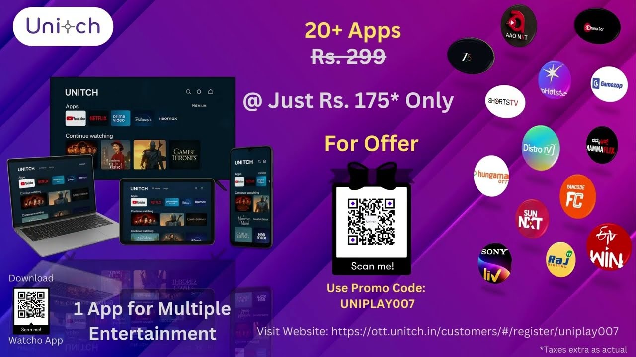 OTT Apps Subscription at the Lowest Price | Uniplay OTT Plans | Best Affordable OTT Combo 2025