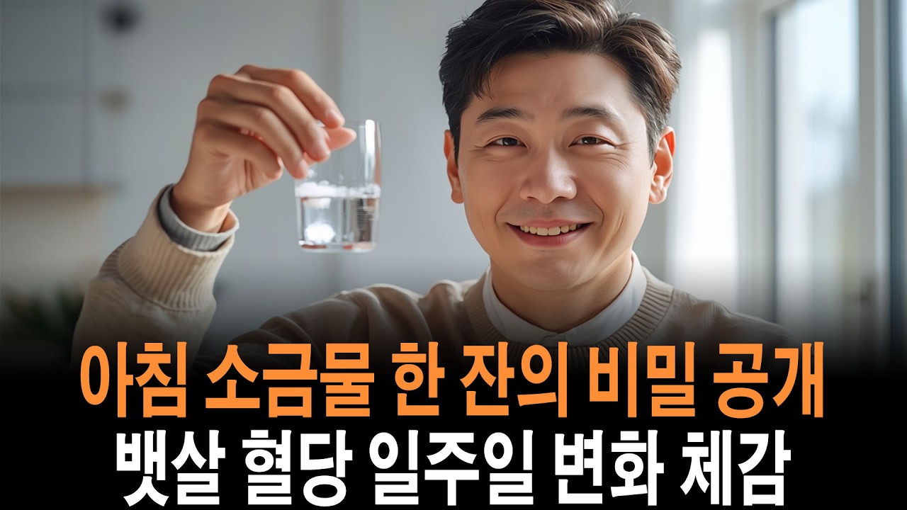 아침 소금물 한 잔이 뱃살과 혈당을 바꾼다 세포가 굳는 진짜 이유