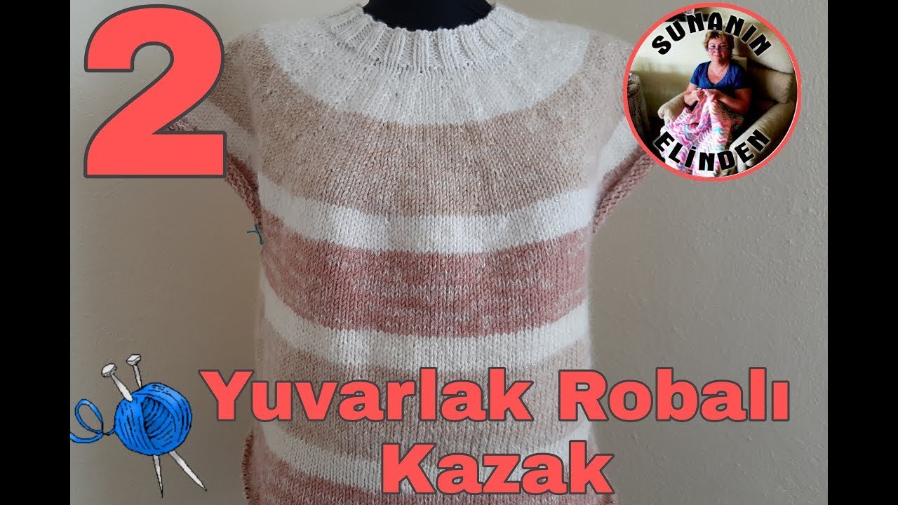 YUVARLAK ROBALI KAZAK - 2 (ÖRGÜ)