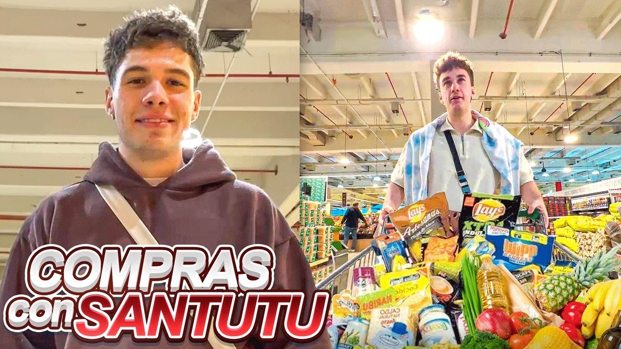 DE COMPRAS EN EL SUPER CON SANTUTU 🥸
