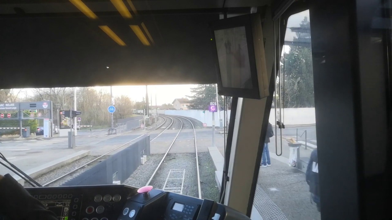[Tram Cab Ride] Lyon Rhônexpress / Gare Part-Dieu - Villette ➡ Aéroport de Lyon-Saint-Exupéry