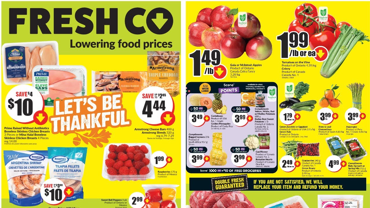 FreshCo Flyer Canada 🇨🇦 | October 08 - October 11