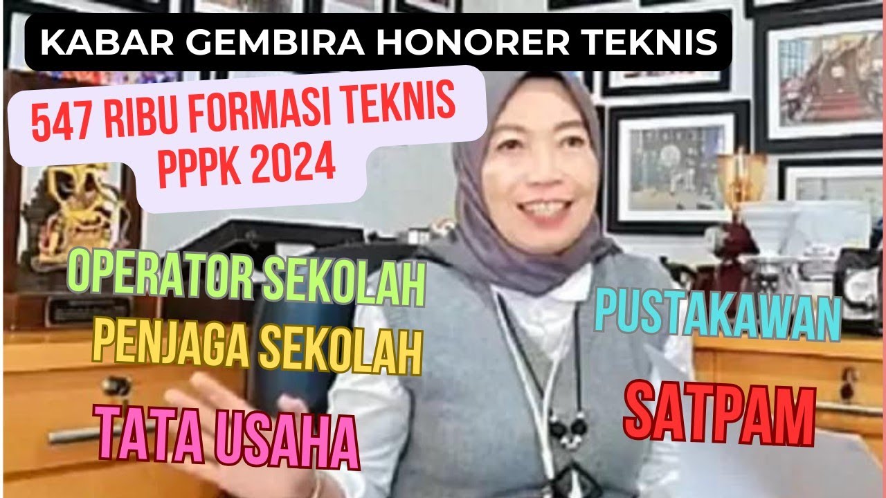 547 Ribu Formasi Teknis PPPK 2024 :  Operator Sekolah, Pustakawan, TU, Satpam dan Penjaga Sekolah