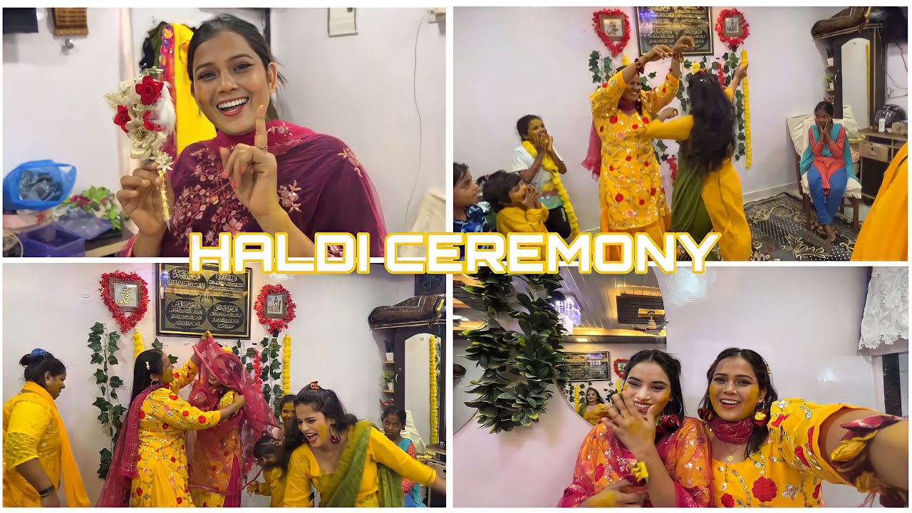 Haldi ceremony ❤️✨| meraj vlog
